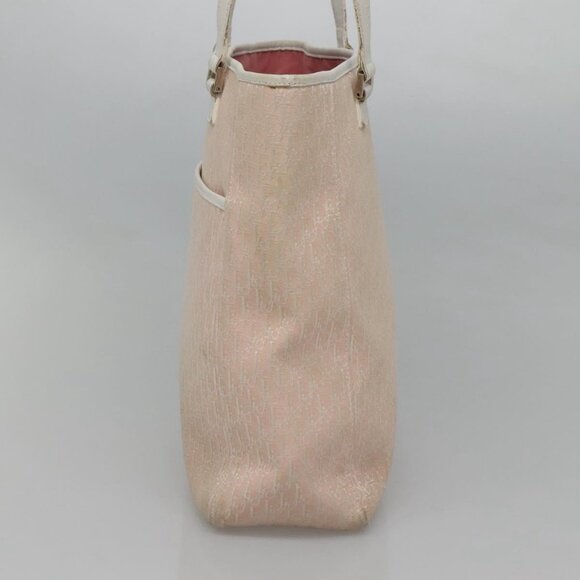 Christian Dior Trotter Canvas Tote Bag Pink Silver Auth - Picture 5 of 16
